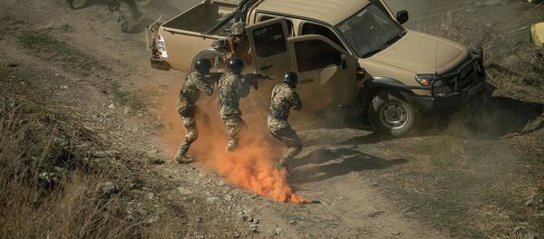 Бойцы спецназа ШОС на совместной тренировке Бойцы спецназа ШОС на совместной тренировке - Sputnik Узбекистан