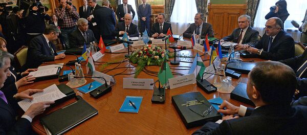 Заседание Совета министров иностранных дел СНГ Заседание Совета министров иностранных дел СНГ - Sputnik Узбекистан