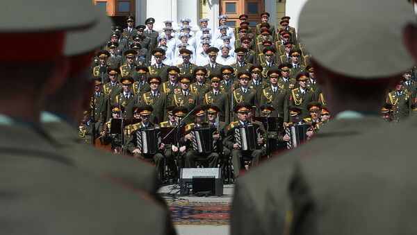 Выступление сводного хора ансамблей Вооруженных сил РФ - Sputnik Узбекистан
