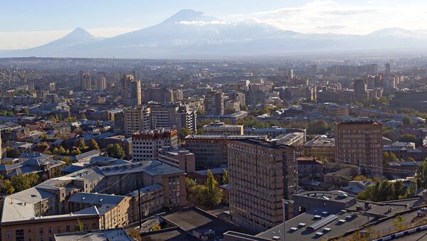 Vid na gorod Yerevan. Armeniya - Sputnik O‘zbekiston