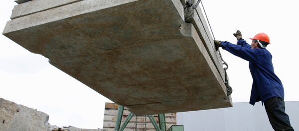 Работа Комбината строительных материалов - Sputnik Узбекистан