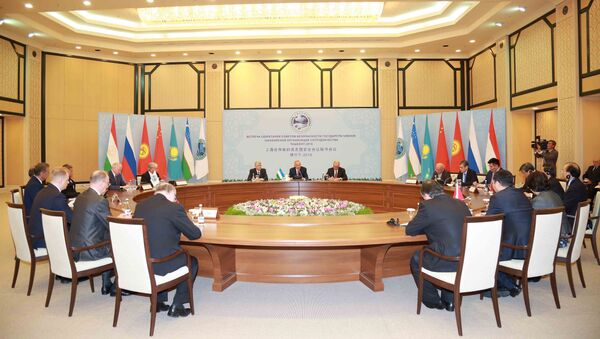 Встреча Ислама Каримова с секретарями Совбезов стран ШОС в Ташкенте - Sputnik Узбекистан
