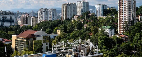Вид из отеля Hyatt на Сочи Вид из отеля Hyatt на Сочи - Sputnik Узбекистан
