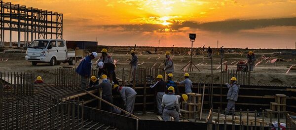 Фоторепортаж с места строительства Кандымского ГПК - Sputnik Узбекистан