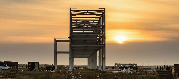 Фоторепортаж с места строительства Кандымского ГПК Фоторепортаж с места строительства Кандымского ГПК - Sputnik Узбекистан