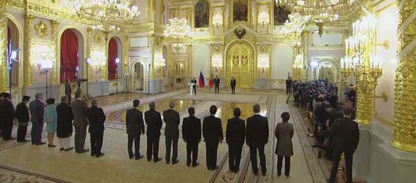 Вручение верительных грамот Президенту России Вручение верительных грамот Президенту России - Sputnik Ўзбекистон