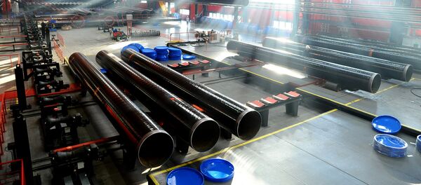 Производство труб большого диаметра - Sputnik Узбекистан