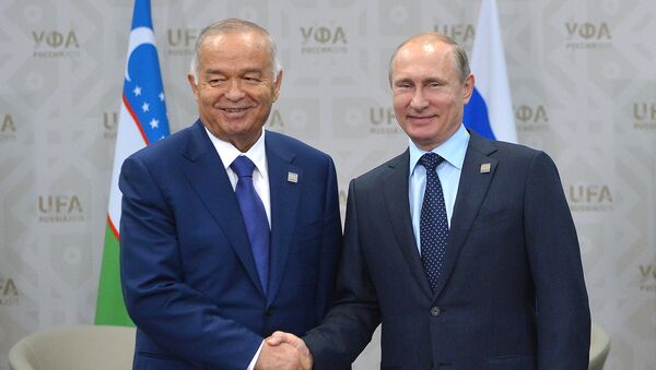 Президенты Узбекистан и РФ Ислам Каримов и Владимир Путин - Sputnik Узбекистан