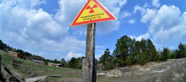 Предупреждающие знаки на территории Полесского государственного радиационно-экологического заповедника - Sputnik Ўзбекистон