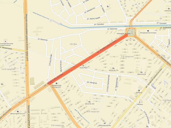 Перекрыт участок дороги от улицы Чопонота до площади Актепе. Перекрыт участок дороги от улицы Чопонота до площади Актепе. - Sputnik Узбекистан