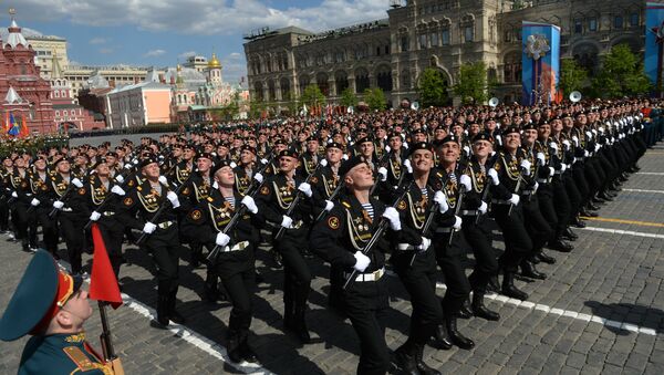 Генеральная репетиция военного парада в честь 71-й годовщины Победы в ВОВ - Sputnik Ўзбекистон