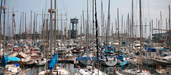 Гавань для яхт в портовом районе Барселоны, Испания - Sputnik Узбекистан