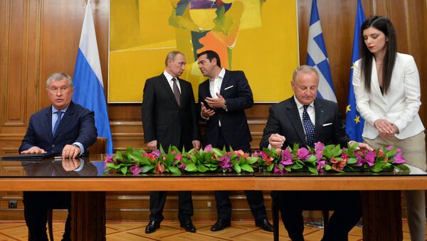 Визит президента РФ В. Путина в Грецию - Sputnik Узбекистан