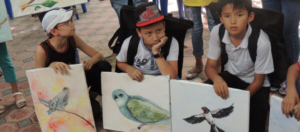 Конкурс детского рисунка в Ташкентском зоопарке Конкурс детского рисунка в Ташкентском зоопарке - Sputnik Узбекистан
