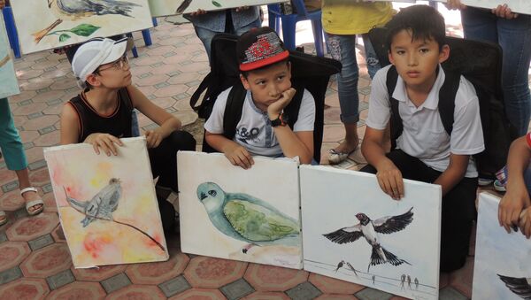 Конкурс детского рисунка в Ташкентском зоопарке - Sputnik Узбекистан