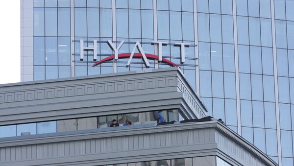 Открытие пятизвездочного гостиничного комплекса Hyatt Regency Ekaterinburg - первого объекта к саммиту ШОС в Екатеринбурге - Sputnik Узбекистан