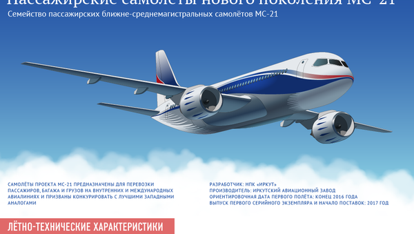 Особенности пассажирского самолета нового поколения МС-21 - Sputnik Узбекистан
