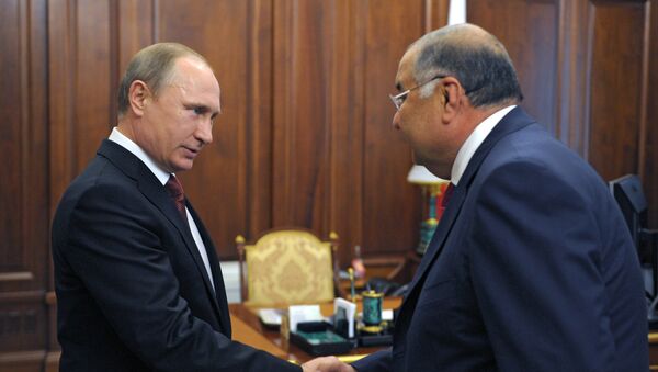 Rabochaya vstrecha prezidenta Rossii V.Putina s osnovatelem USM Holdings Alisherom Usmanovim - Sputnik O‘zbekiston