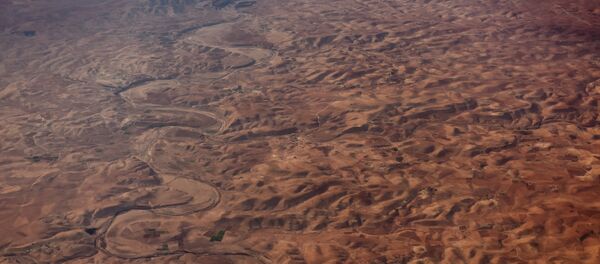 Вид из окна самолета на территорию Марокко - Sputnik Узбекистан