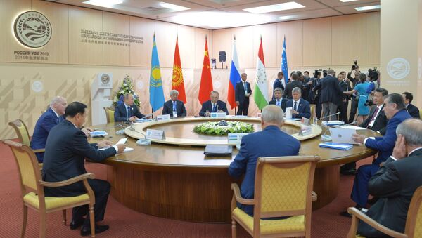 Заседание Совета глав государств-членов ШОС в узком составе - Sputnik Узбекистан