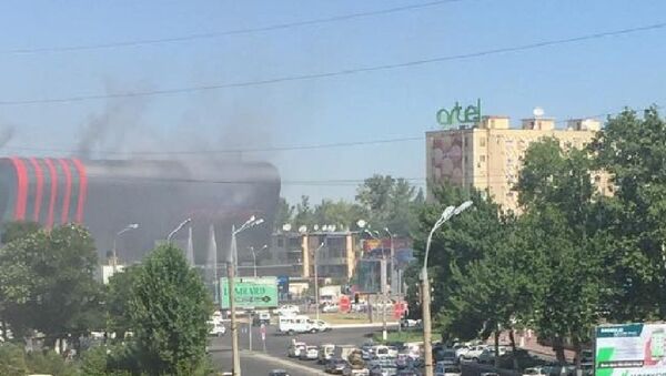 В Ташкенте в торговом центре Megaplanet произошел пожар - Sputnik Узбекистан