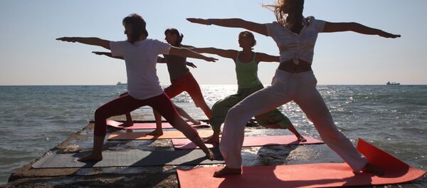 Занятия йогой. Занятия йогой. - Sputnik Ўзбекистон