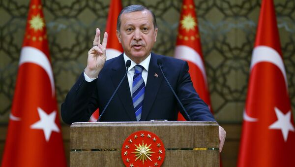 Президент Турции Реджеп Тайип Эрдоган. - Sputnik Ўзбекистон