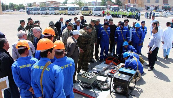 Совместное командно-штабное учение МЧС - Sputnik Узбекистан