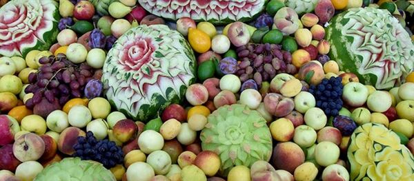 Ташкентся Международная ярмарка овощей и фруктов Ташкентся Международная ярмарка овощей и фруктов - Sputnik Ўзбекистон