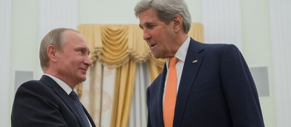 Россия президенти В. Путиннинг АҚШ Давлат котиби Ж. Керри билан ишчи учрашуви Россия президенти В. Путиннинг АҚШ Давлат котиби Ж. Керри билан ишчи учрашуви - Sputnik Ўзбекистон