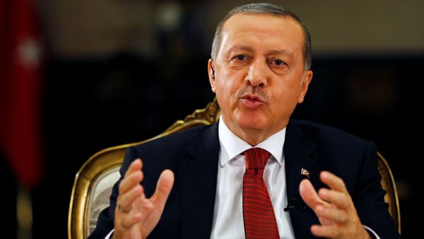 Turkiya prezidenti Rajab Toyib Erdo‘g‘on. - Sputnik O‘zbekiston