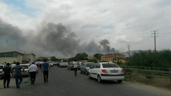 Мощный взрыв на заводе телемеханики Араз Министерства оборонной промышленности АР - Sputnik Узбекистан