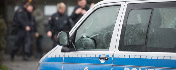 Полицейский автомобиль в Германии Полицейский автомобиль в Германии - Sputnik Узбекистан