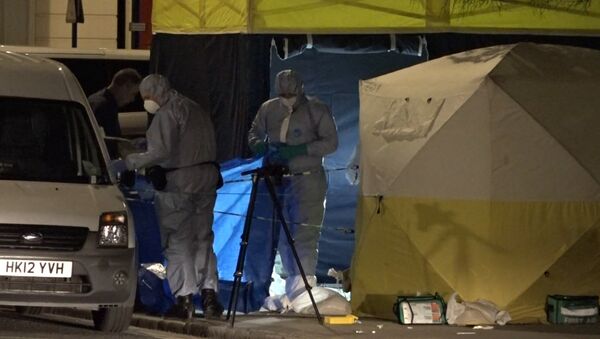 Лондонская полиция работала на месте, где мужчина напал с ножом на прохожих - Sputnik Узбекистан