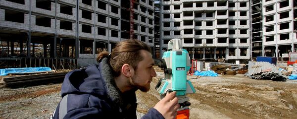 Работа геодезиста Работа геодезиста - Sputnik Ўзбекистон