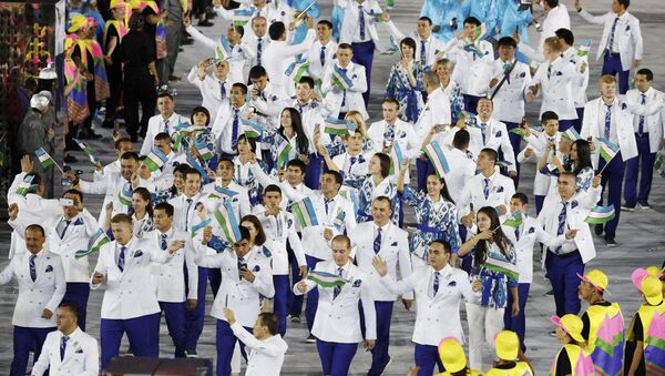 Сборная Узбекистана на церемонии открытия Олимпийских Игр - Sputnik Узбекистан