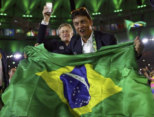 Сборная Бразилии на открытии Олимпийских Игр в Рио - Sputnik Узбекистан