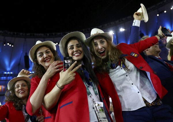 Сборная Испании на церемонии открытия Олимпийских Игр в Рио - Sputnik Узбекистан