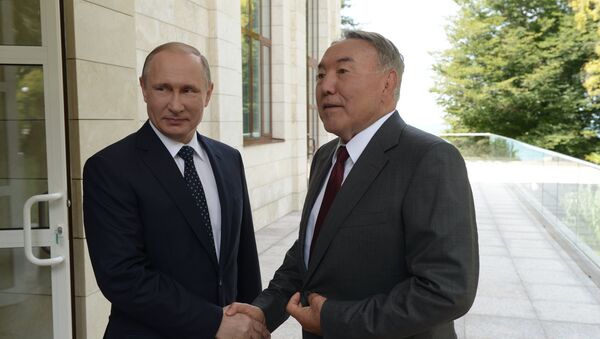 Президент РФ В. Путин встретился с президентом Казахстана Н. Назарбаевым - Sputnik Узбекистан