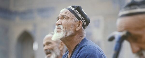 Пожилой узбек в Самарканде. Узбекская ССР Пожилой узбек в Самарканде. Узбекская ССР - Sputnik Ўзбекистон