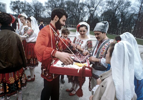 Сельская ярмарка в селе Кунич. Молдавская ССР - Sputnik Узбекистан