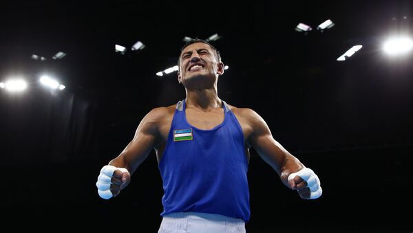 узбекский боксер Фазлиддин Гаипназаров на олимпиаде в Рио - Sputnik Ўзбекистон