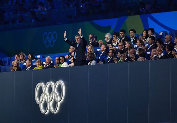 Церемония закрытия XXXI летних Олимпийских игр в Рио-де-Жанейро - Sputnik Узбекистан