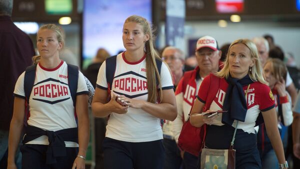 Олимпийская сборная России вылетела в Москву - Sputnik Узбекистан
