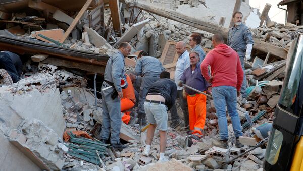 Последствия землетрясения в Италии - Sputnik Узбекистан