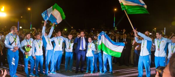 Ташкент встречает олимпийцев Ташкент встречает олимпийцев - Sputnik Ўзбекистон