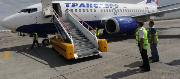 Самолет компании Трансаэро Самолет компании Трансаэро - Sputnik Узбекистан