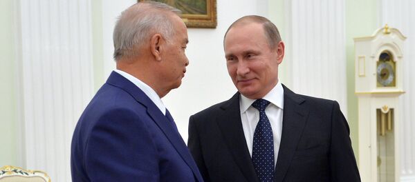 Россия президенти В. Путин ва Ўзбекистон президенти Ислом Каримов учрашуви - Sputnik Ўзбекистон