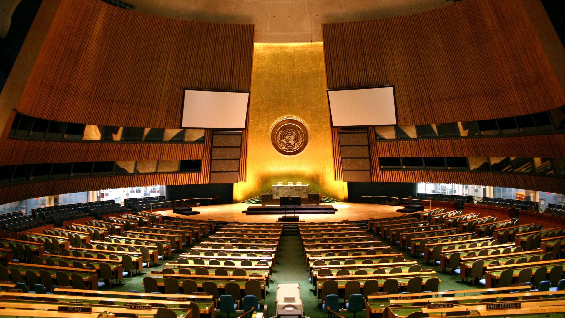 Зал Генеральной Ассамблеи ООН - Sputnik Узбекистан, 1920, 21.04.2022