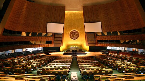 Зал Генеральной Ассамблеи ООН - Sputnik Узбекистан